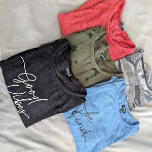 Women's Long Sleeve Light Weight Sweater Set - Black, Green, Red, Blue - Brand